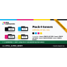 Pack 4 toners compatibles HP 125A, 128A et Canon 716 | 1er Prix