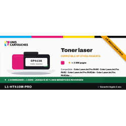 Cartouche Magenta 1er prix compatible CF413A pour HP LaserJet Pro