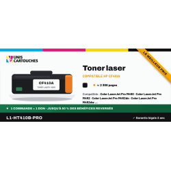 Cartouche 1er prix HP CF410A compatible noir pour imprimantes Color
