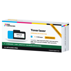 Toner laser remanufacturé HP 410X CF411X Cyan | 1er Prix