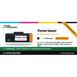 Toner compatible HP 201X CF400X noir, 2 800 pages | 1er Prix