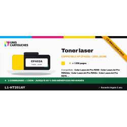 Toner jaune compatible HP 201A CF402A, 1 330 pages | M252, M277