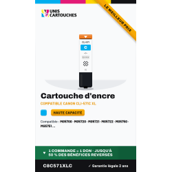 Cartouche compatible Canon CLI-571C XL cyan (0332C001)