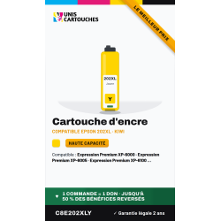 Cartouche compatible Epson 202XL jaune Kiwi (C13T02H44010)
