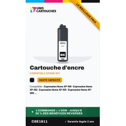 Cartouche compatible Epson 18XL noir Pâquerette (C13T18114012)