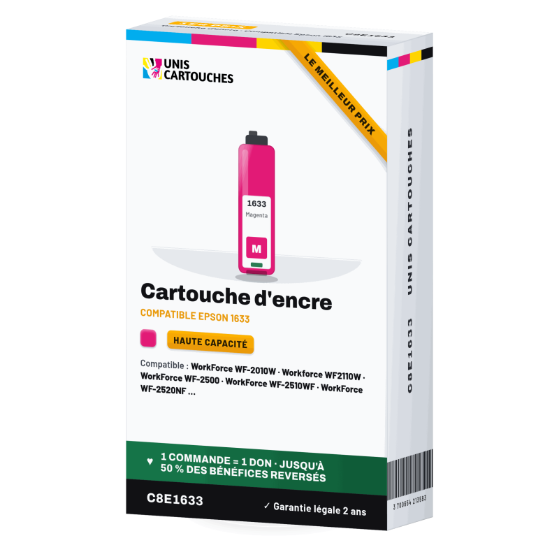 Cartouche compatible Epson 16XL magenta (C13T16334012) 1er Prix