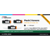 Pack de 3 toners compatibles HP 83A CF283A noir | 1er Prix