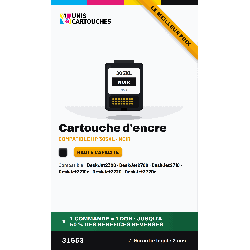 Cartouche remanufacturée HP 305XL noir 3YM62AE | 1er Prix Solidaire