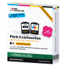 Cartouches HP 6ZD17AE compatibles – Pack x 2 noir + tricolore 1er prix