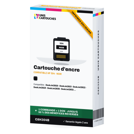 Cartouche remanufacturée HP 304 noire N9K06AE | 1er Prix
