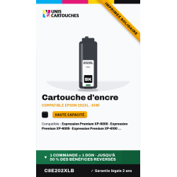Cartouche compatible Epson 202XL noir Kiwi (C13T02G14010)