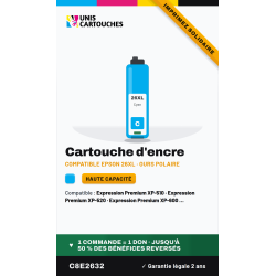 Cartouche compatible Epson 26XL Cyan C13T26324012 | 1er Prix