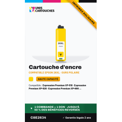 Cartouche compatible Epson 26XL Jaune C13T26344012