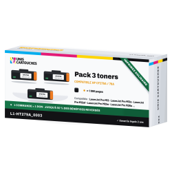 Lot de 3 toners compatibles HP 79A CF279A noir, 3 x 1 000 pages