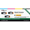 Lot de 3 toners compatibles HP 87X CF287X Noir | 1er Prix