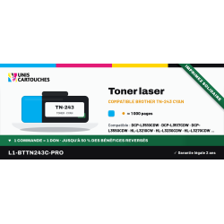 Toner compatible Brother TN-243 Cyan | 1er Prix