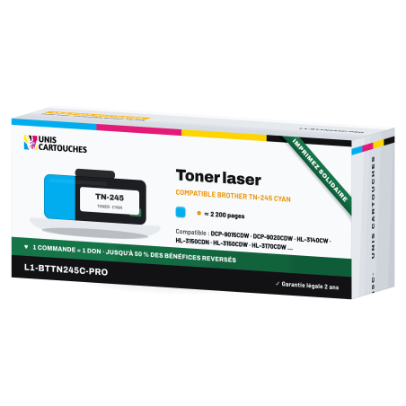 Toner Cyan Brother TN-245 compatible 1er prix