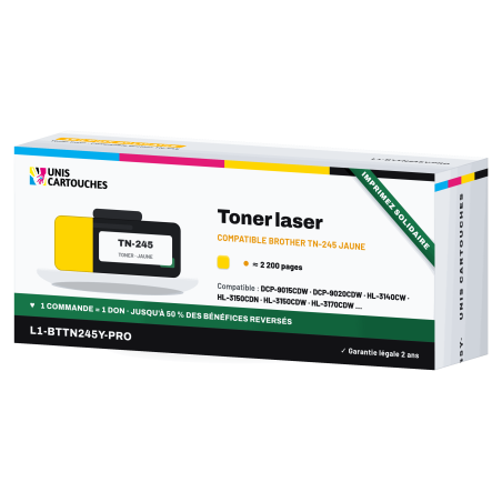 Toner Laser Compatible Brother TN-245 Jaune | 1er Prix