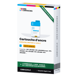 Cartouche compatible Brother LC422XLC Cyan XL, 1 500 pages