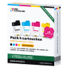 Pack 4 cartouches compatibles Brother LC3219XL, 3000 + 1500 pages