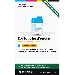 Cartouche compatible Brother LC3219XLC Cyan XL, 1 500 pages
