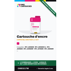 Cartouche compatible Brother LC3217M Magenta, 550 pages | 1er Prix