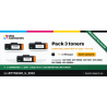 Pack 3 toners compatibles Brother TN-2220 Noir | 1er Prix Solidaire