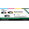 Pack de 3 toners Brother TN-1150 Noir | 1er Prix Solidaire