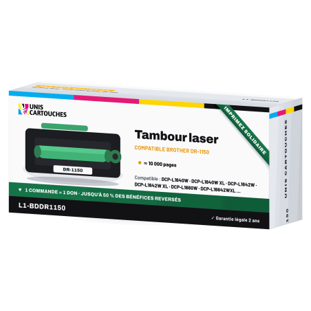 Tambour compatible Brother DR-1150, 10 000 pages | 1er Prix