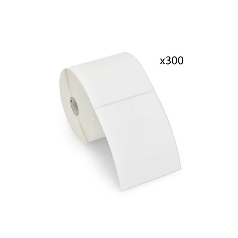 Rouleau étiquettes expédition 102x152mm x 300 - Noir sur Blanc