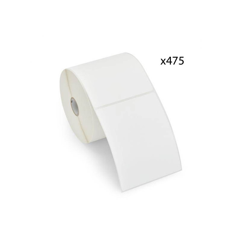 Rouleau étiquettes expédition 102x152mm x 475 - Noir sur Blanc