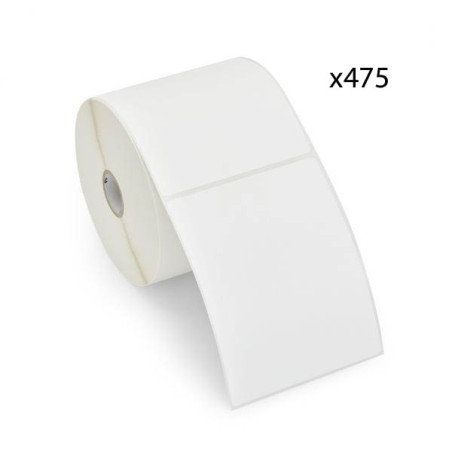 Rouleau étiquettes expédition 102x152mm x 475 - Noir sur Blanc