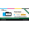 Toner compatible HP 117X Cyan W2071X 1300 pages | 1er Prix