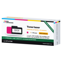 Toner compatible HP 117X Magenta W2073X 1300 pages | 1er Prix