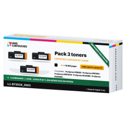 Pack de 3 toners Samsung MLT-D203E Noir | 1er Prix Solidaire