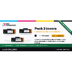 Pack de 3 toners Samsung MLT-D203L Noir | 1er Prix Solidaire