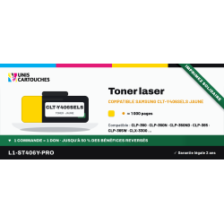 Toner compatible Samsung CLT-Y406S Jaune 1000 pages | 1er Prix