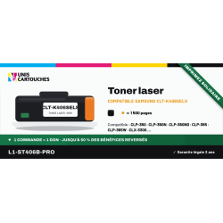 Toner compatible Samsung CLT-K406S Noir 1500 pages | 1er Prix