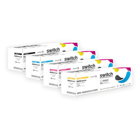 Pack 4 toners Switch Samsung CLT-K404S C404S M404S Y404S | Premium