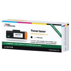 Toner laser compatible HP W2070A / 117A Noir | 1er Prix Solidaire