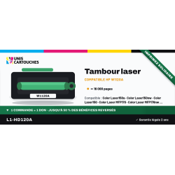 Tambour compatible HP 120A W1120A 16000 pages | 1er Prix