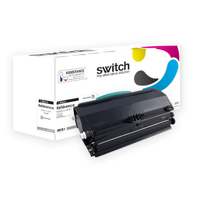 Cartouche noir premium Switch pour imprimantes Lexmark X 264 DN, X