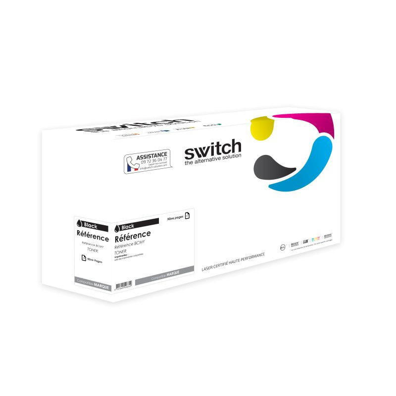 Cartouche noire premium Switch pour imprimantes Lexmark E260/E360
