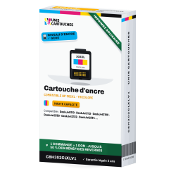 Cartouche HP 302XL Tricolore F6U67AE | 1er Prix Solidaire