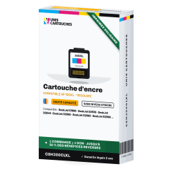 Cartouche HP 300XL CC644EE trois couleurs remanufacturée | 1er Prix
