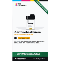 Cartouche noire compatible Brother LC127XL | 1er Prix Solidaire