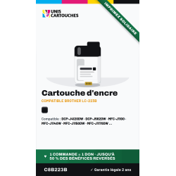Cartouche noire compatible Brother LC223BK | 1er Prix Solidaire