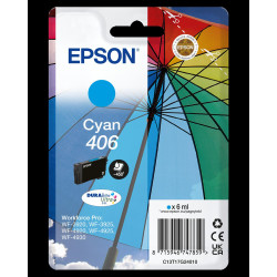 Cartouche d'encre Epson 406 Parapluie Cyan (C13T17G24010) | Origine