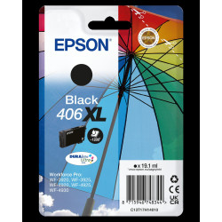 Cartouche d'encre Epson 406XL Parapluie Noir (C13T17H14010) | Origine