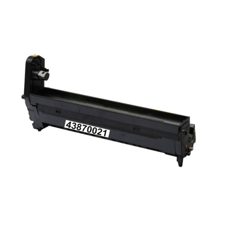 Tambour Compatible Oki 43870021 Jaune - Solidaire